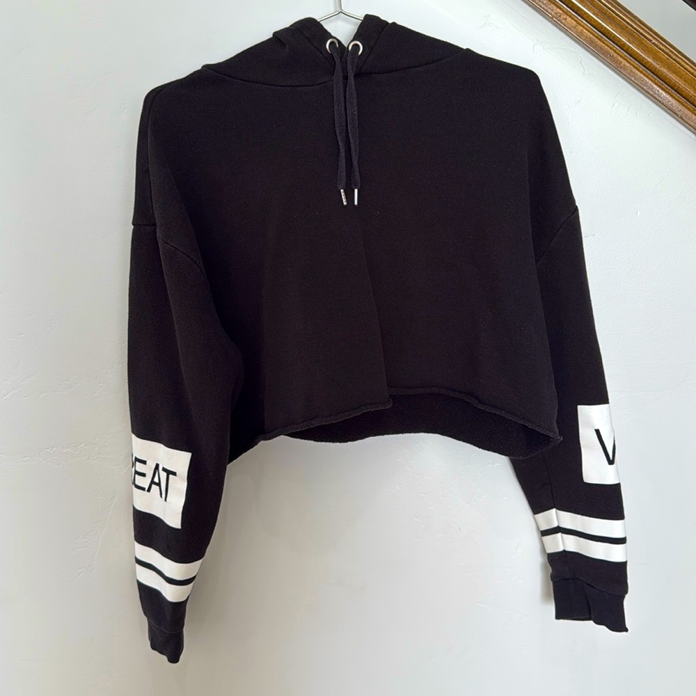 Great vibes oversized crop sweater